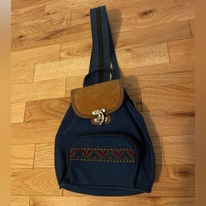 90’s Vintage Mini Suede Backpack